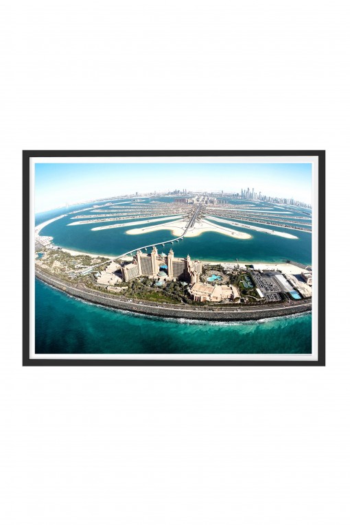 Poster with frame Palm Jumeirah By Emmanuel Catteau