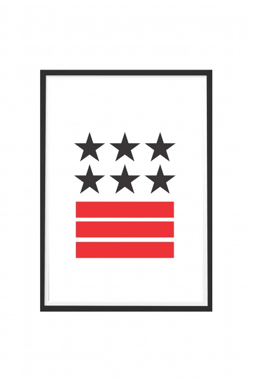 Poster with frame Stars and Stripes