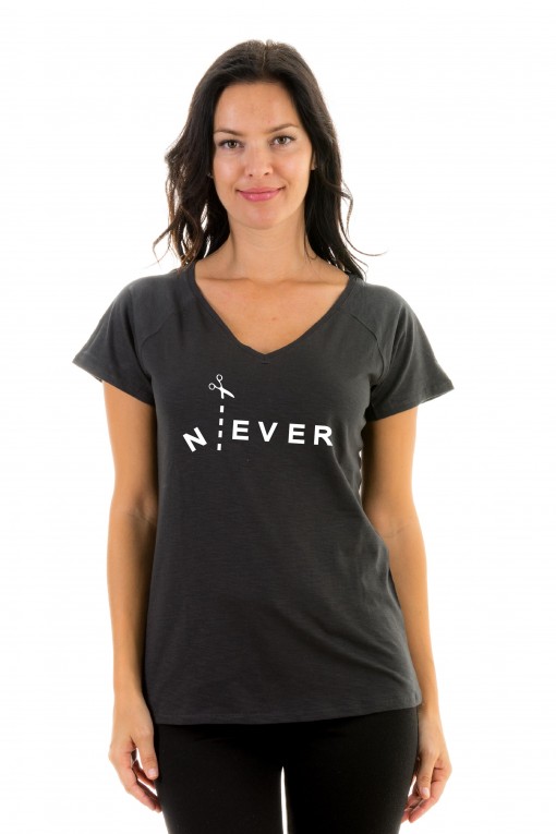 T-shirt v-neck Never