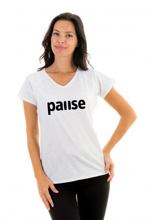 T-shirt v-neck Pause