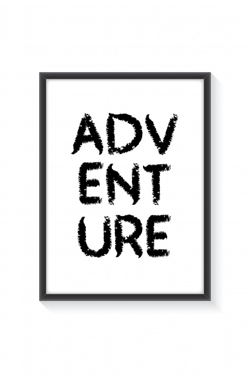 Poster with frame ADVENTURE