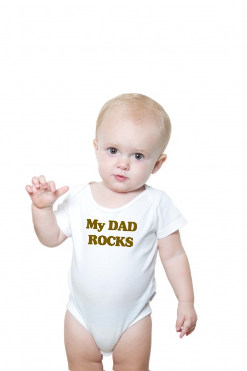 Baby romper Dad Rocks