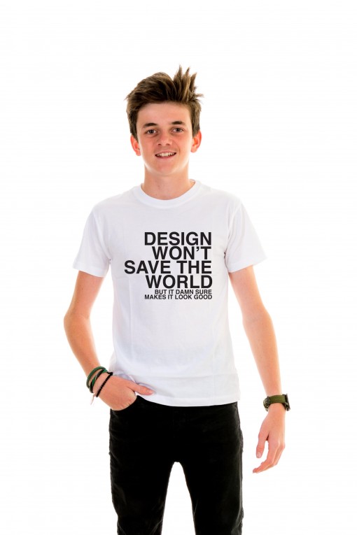 T-shirt Kid Design Won't Save The World