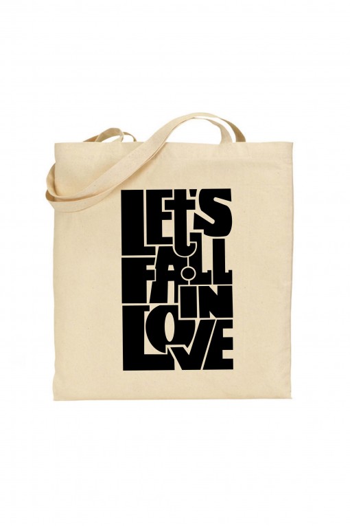 Tote bag Let's fall in love