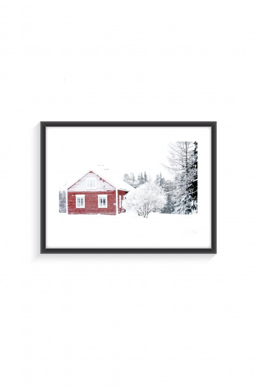 Poster with frame Freezing Winter - Finland - By Emmanuel Catteau