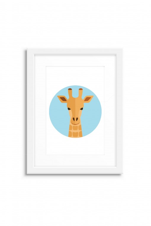 Poster with frame Giraffe