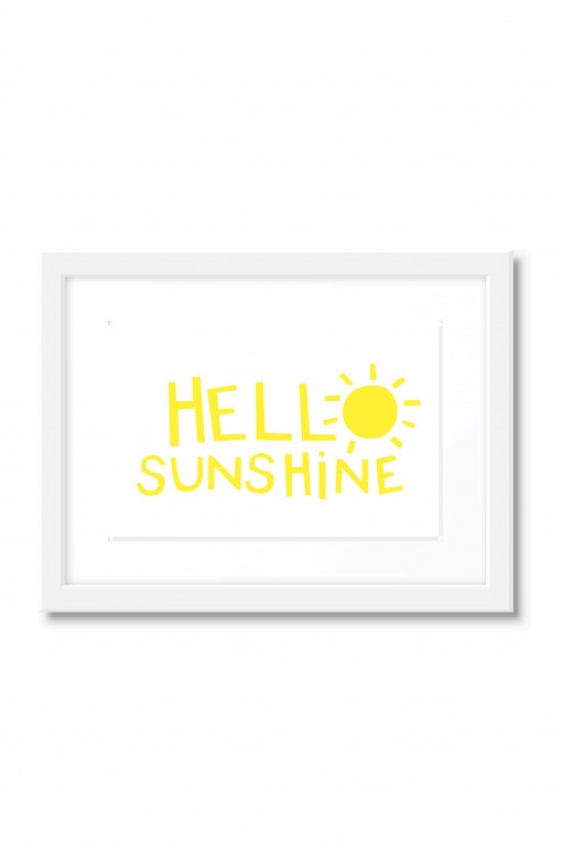 Poster with frame Hello Sunshine