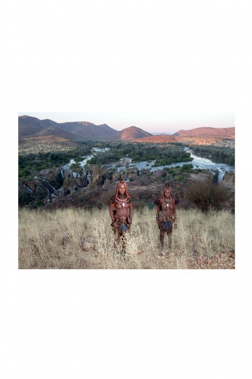 Poster Himbas at Epupa Falls - Namibia By Emmanuel Catteau