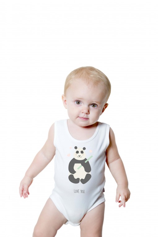 Baby romper I Love You Panda