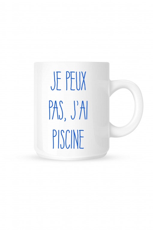 Mug Je peux pas, j'ai piscine