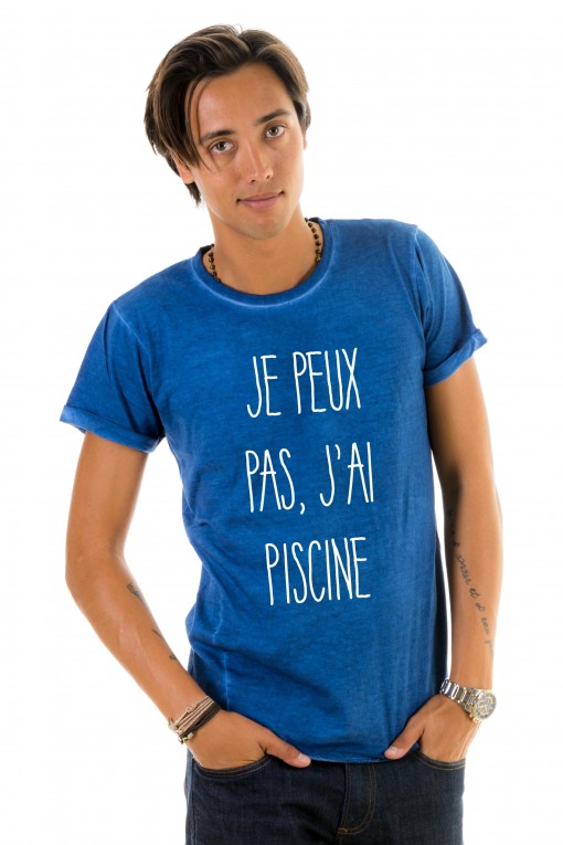 T-shirt Je peux pas, j'ai piscine