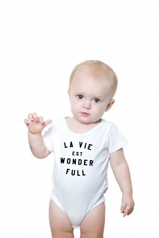 Baby romper La Vie Est Wonderfull