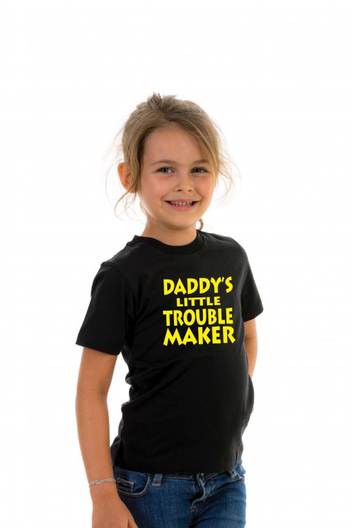 T-shirt kid Daddy's Little Trouble Maker
