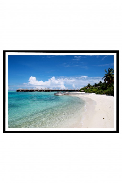 Poster with frame Maldives By Emmanuel Catteau