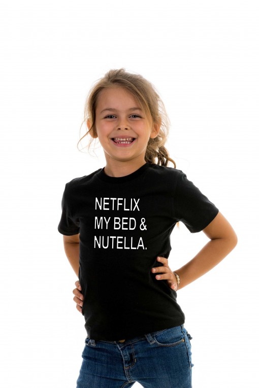 T-shirt kid Netflix, my bed & nutella