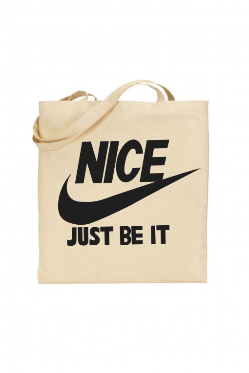 Tote bag NICE JUST BE IT