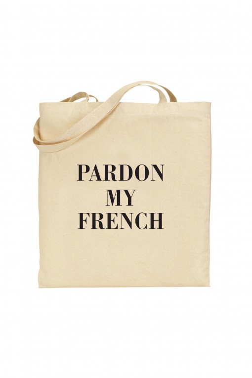 Tote bag PARDON MY FRENCH