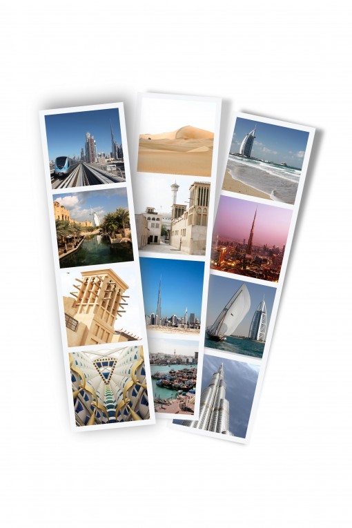 Set of 3 photo stripes Dubaï by Emmanuel Catteau