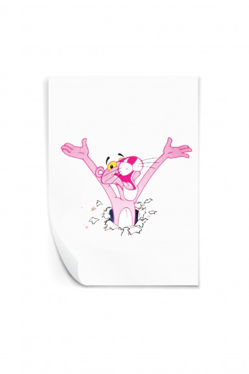 Reusable sticker Pink Panther