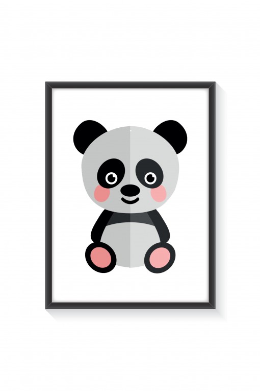 Poster with frame Panda