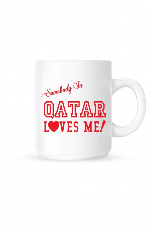 Mug Qatar Loves Me!