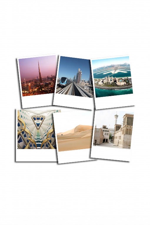 Set of 12 vintage pictures Dubaï by Emmanuel Catteau