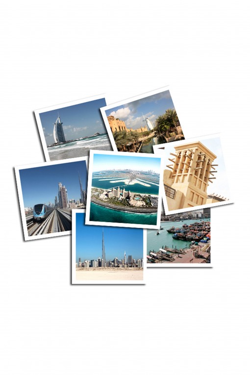 Set of 12 square pictures Dubaï by Emmanuel Catteau