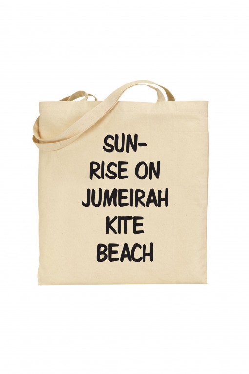 Tote bag Sunrise on Jumeirah kite Beach