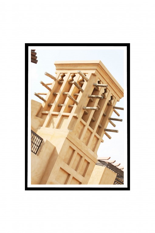 Poster with frame Traditional Wind Tower - Dubai - UAE By Emmanuel Catteau