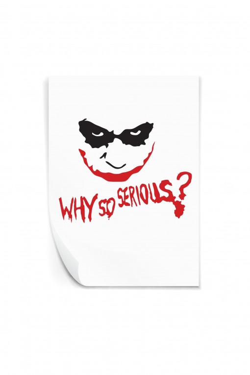 Reusable sticker Why So Serious?