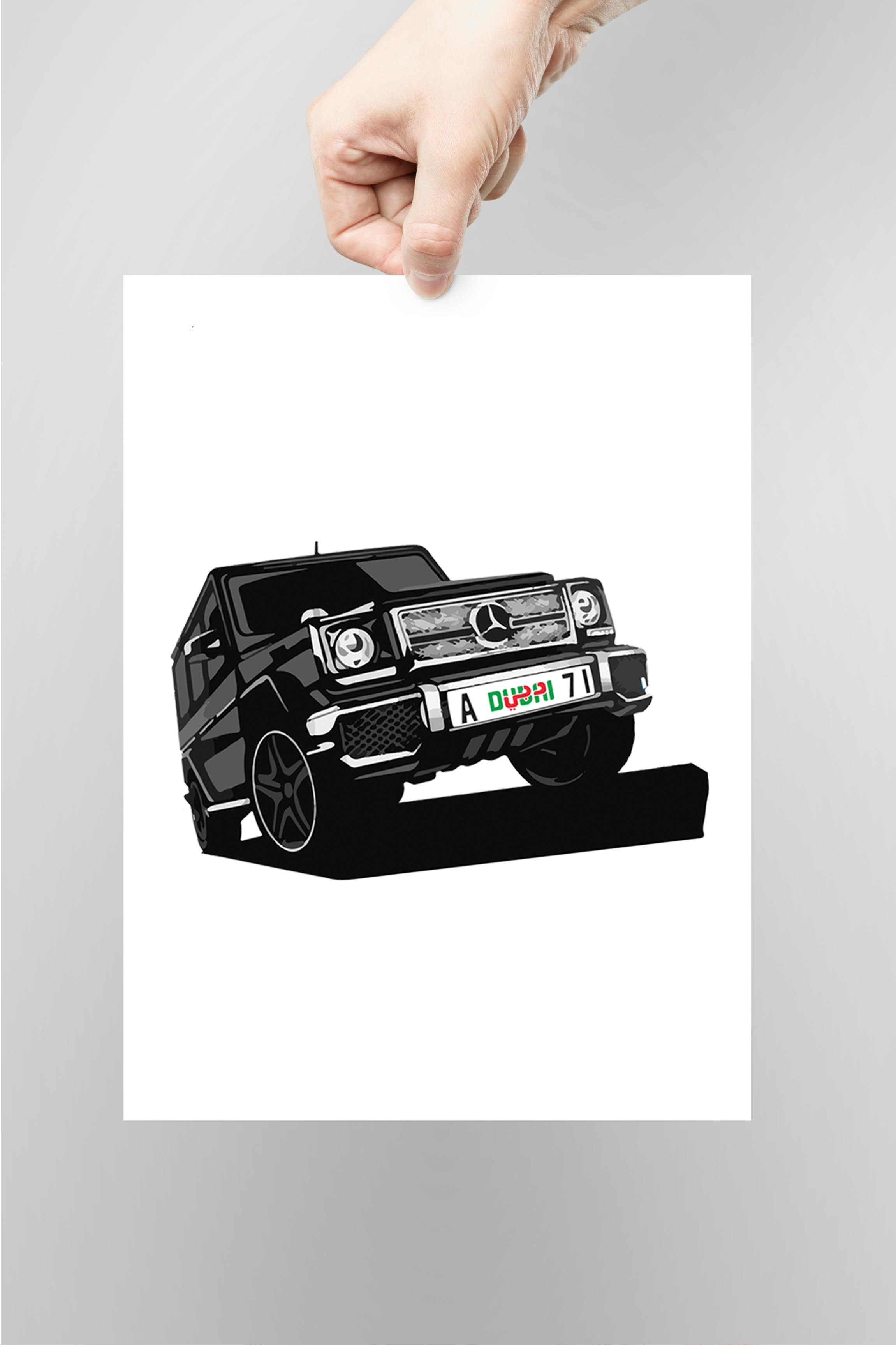 Poster Mercedes G Class Dubai Wall Art Prints Shop