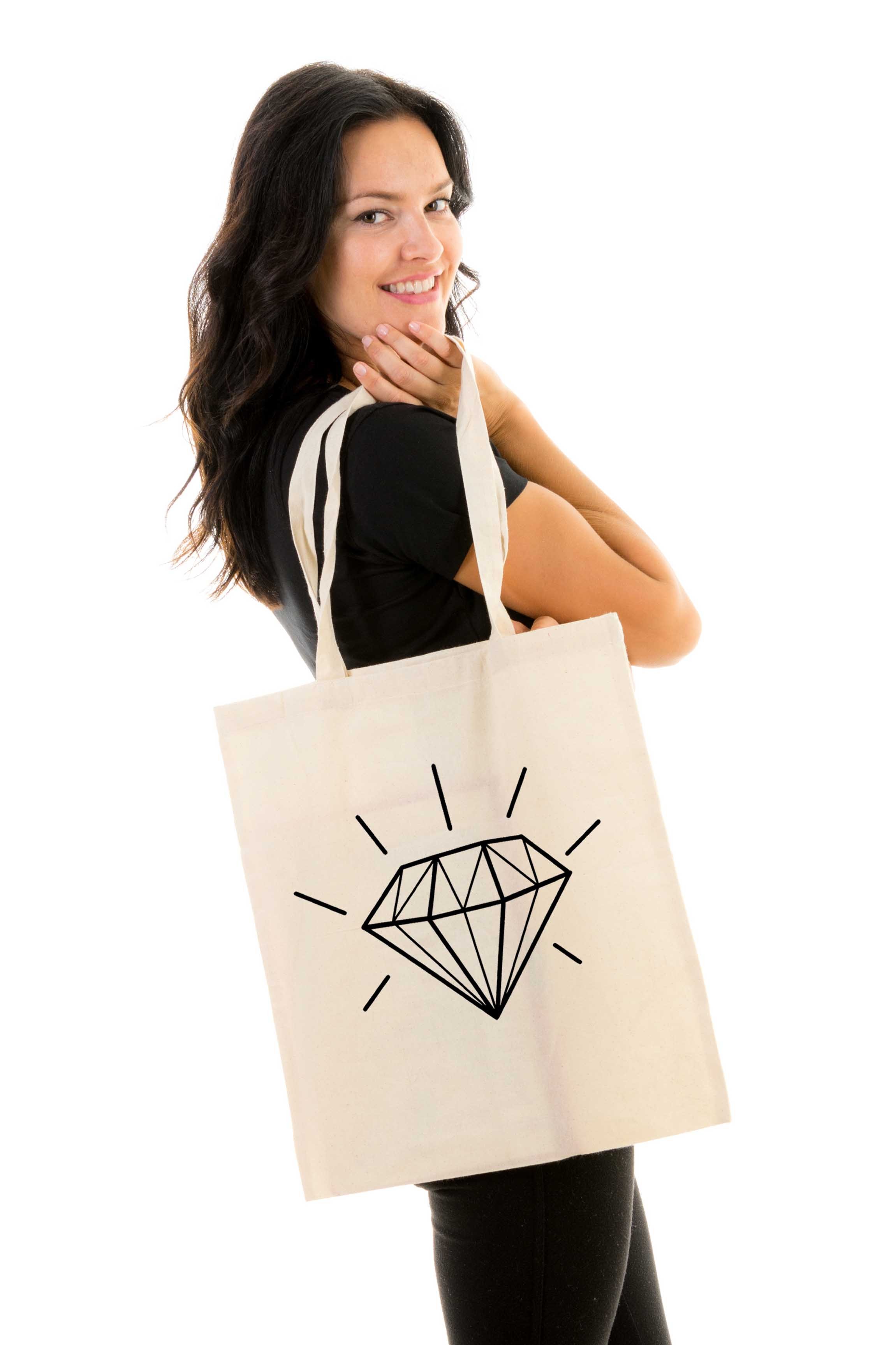Diamond tote bag on sale