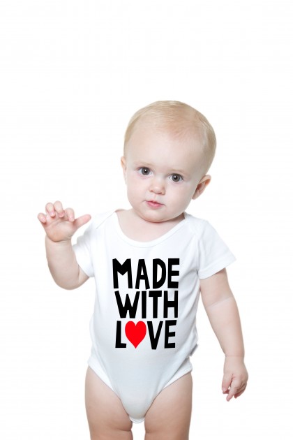 Baby romper Made with love