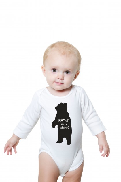 Baby romper Brave as a bear
