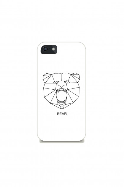 Phone Case Geometric Bear