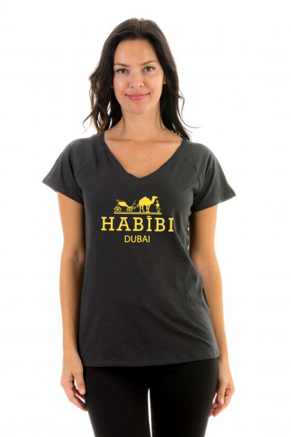 T-shirt v-neck Habibi Dubaï
