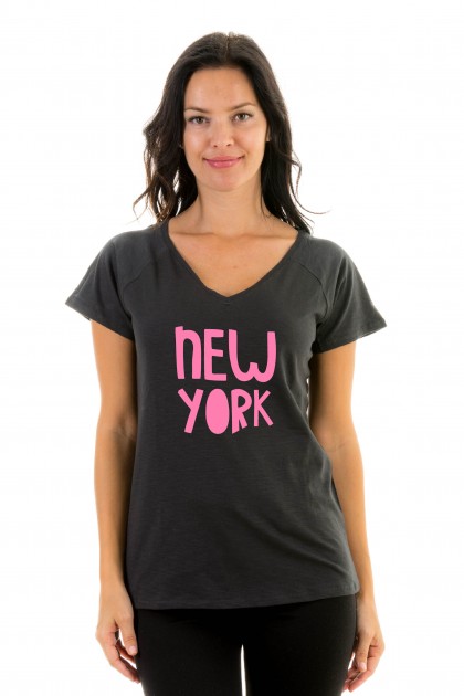 T-shirt v-neck New York