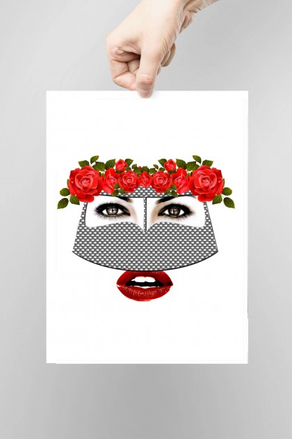 Poster Burqa Flowers