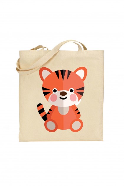 Tote bag Baby Tiger