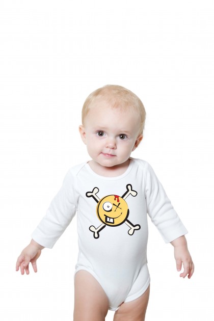 Baby romper Crazy Emoji