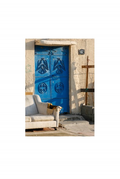 Poster Satwa Blue door - Dubaï - By Emmanuel Catteau