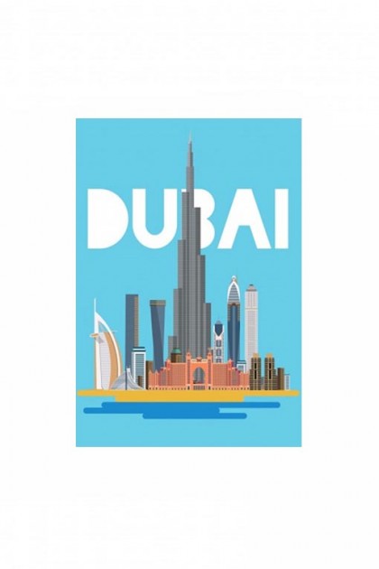 Poster Dubai Illustration