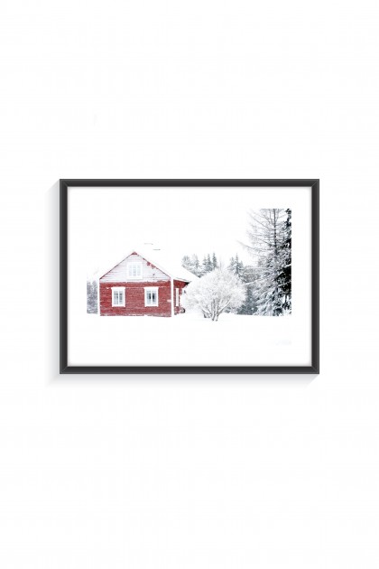 Poster with frame Freezing Winter - Finland - By Emmanuel Catteau