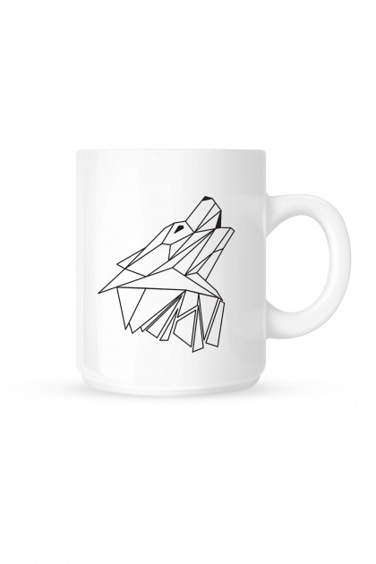 Mug Geometric Wolf