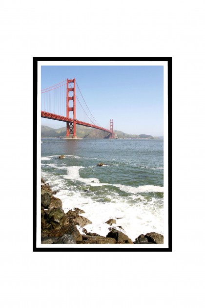 Poster with frame Golden Gate Bridge - San Francisco- USA By Emmanuel Catteau