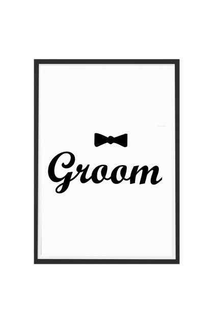 Poster with frame Groom