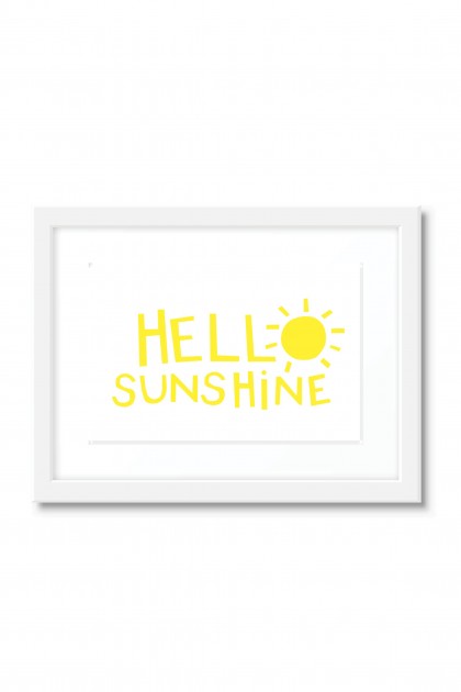 Poster with frame Hello Sunshine
