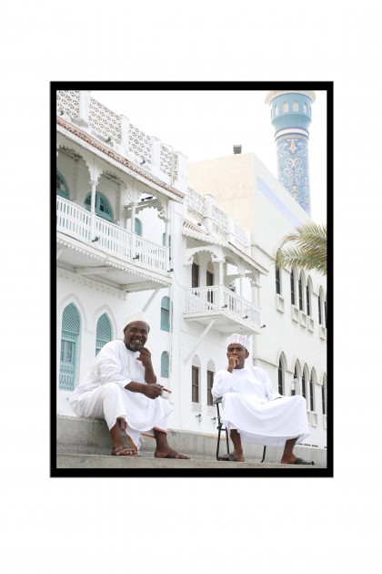 Poster with frame Just Happy - Muscat - Oman By Emmanuel Catteau