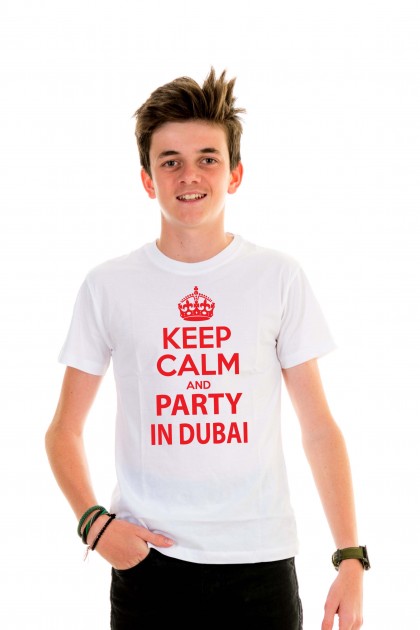 T-shirt kid Keep Calm and Party in Dubai