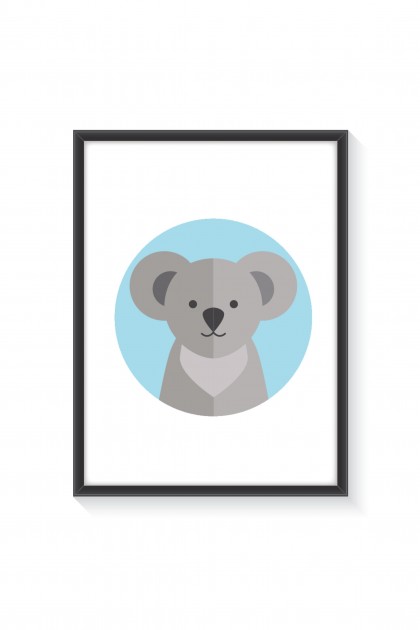 Poster with frame Koala